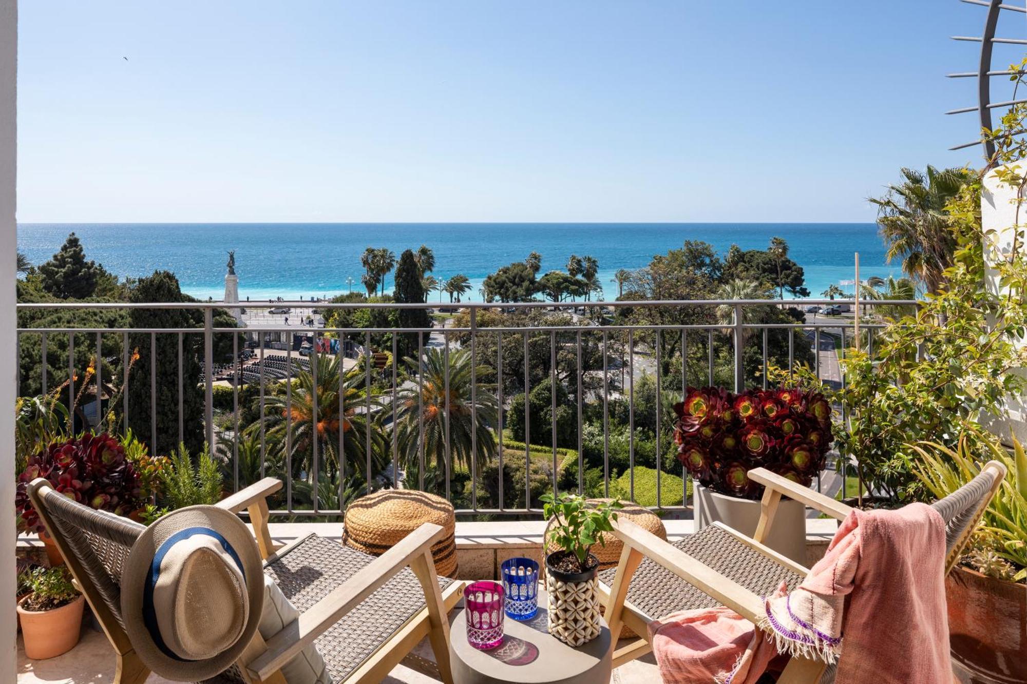 ניס Unique Sea View Apartment, Center, 100M2 מראה חיצוני תמונה